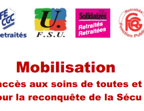 Mobilisation le 20 mars dans toutes les Régions