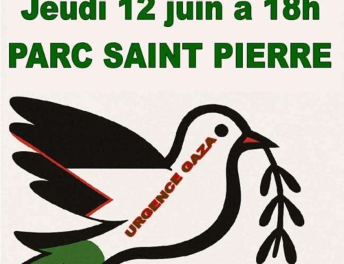 manifestation à Soissons contre le génocide à Gaza le 12 juin