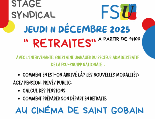 stage Retraite le 11 décembre