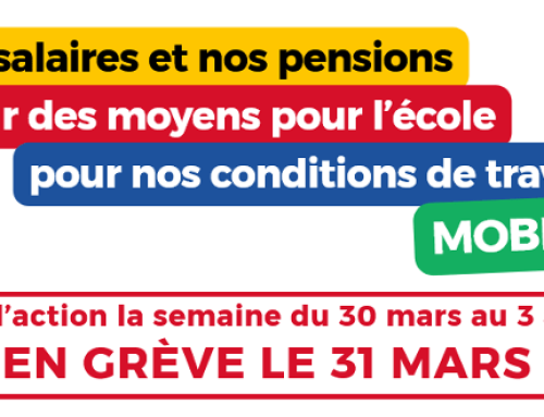 EN GRÈVE LE 31 MARS ! et dans l’action la semaine du 30 mars au 3 avril